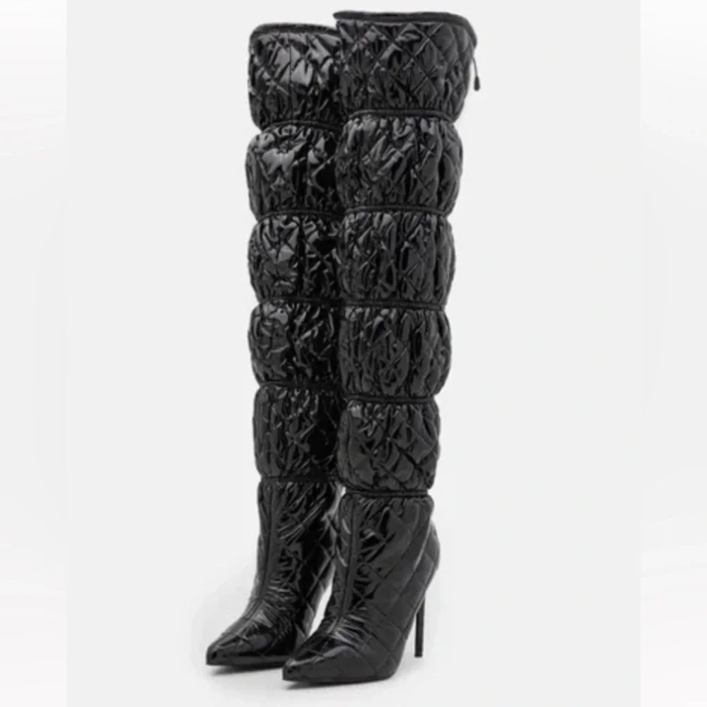 NWB Steve Madden Women’s Quilted Silhouette Over the Knee Boots Size 7.5